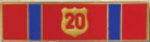 Premier Emblem P4758-20 Twenty years - 1 3/8 x 3/8