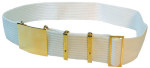 Premier Emblem P5180 Parade Belt With Eyelets, Large Buckle,4 Keepers