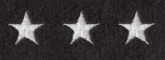  Premier Emblem PE676 3/4 Stars on Felt on Strips