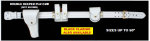 Premier Emblem PL8114 White Sam Brown Belt