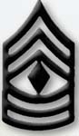  Premier Emblem PMBM-109 Black Metal - 1st Sgt