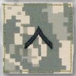 Premier Emblem PMSV-101 BLACK ACU ranks WT VELCRO - Private