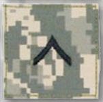  Premier Emblem PMSV-101 BLACK ACU ranks WT VELCRO - Private