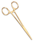 Prestige Medical 502 5.5 Gold Plated Kelly Forceps