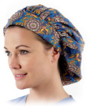 Prestige Medica 710-AST Bouffant Scrub Caps (Assorted Prints)