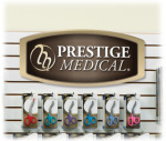 Prestige Medical DIS-SIGN Slat Wall Hanging Display Sign