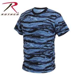 blue tiger stripe shirt