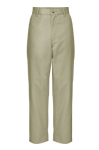 Relaxed Fit Plain Front Pants