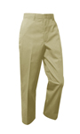 Plain Front Twill Pants