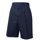 Pleated Twill Shorts