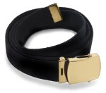 Samuel Broome 66006 Cotton Web Belt w/Silver Buckle