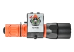 Surefire G2X-D-FOR-KIT03 G2X PRO, 6 VOLT, DUAL STAGE 50/320 LU, WH LED, FIREMAN ORANGE POLYMER & ALUM, BLACK, CLICK STYLE SWITCH, WITH BLACK JACK 005 HELMET MOUNT