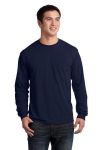 Gildan - Ultra Cotton 100% US Cotton Long Sleeve T-Shirt with Pocket.