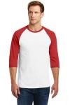 SanMar Gildan 5700, Gildan Heavy Cotton 3/4-Sleeve Raglan T-Shirt.