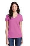  SanMar Gildan 5V00L, Gildan Ladies Heavy Cotton 100% Cotton V-Neck T-Shirt.