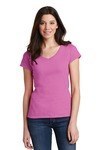 SanMar Gildan 64V00L, Gildan Softstyle Ladies Fit V-Neck T-Shirt.