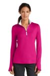  SanMar Nike 779796, Nike Ladies Dri-FIT Stretch 1/2-Zip Cover-Up.