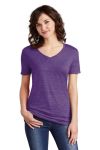  SanMar Jerzees 88WV, Jerzees  Ladies Snow Heather Jersey V-Neck T-Shirt