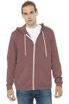 SanMar Bella + Canvas BC3739, BELLA+CANVAS  Unisex Sponge Fleece Full-Zip Hoodie.