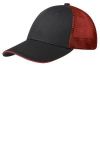 SanMar Port Authority C818, Port Authority Double Mesh Snapback Sandwich Bill Cap.