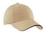  SanMar Port Authority C830, Port Authority Sandwich Bill Cap with Striped Closure.