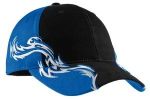  SanMar Port Authority C859, Port Authority Colorblock Racing Cap with Flames.