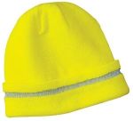 SanMar CornerStone CS800, CornerStone - Enhanced Visibility Beanie with Reflective Stripe.