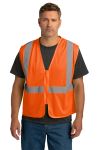  SanMar CornerStone CSV101, CornerStone  ANSI 107 Class 2 Economy Mesh Zippered Vest.