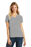  SanMar District DM1190L, District Womens Perfect Blend CVC V-Neck Tee.