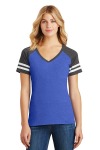  SanMar District DM476, District  Womens Game V-Neck Tee.