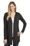  SanMar District DT156, District  Womens Perfect Tri  Hooded Cardigan.