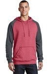 SanMar District DT196, District Young Mens Lightweight Fleece Raglan Hoodie.