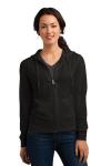 SanMar District DT2100, District Womens Fitted Jersey Full-Zip Hoodie.
