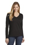 SanMar District DT6201, District  Womens Very Important Tee  Long Sleeve V-Neck.