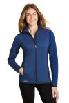  SanMar Eddie Bauer EB239, Eddie Bauer Ladies Full-Zip Heather Stretch Fleece Jacket.