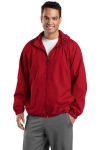 SanMar Sport-Tek JST73, Sport-Tek Hooded Raglan Jacket.