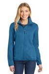  SanMar Port Authority L232, Port Authority Ladies Sweater Fleece Jacket.