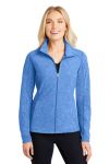 SanMar Port Authority L235, Port Authority Ladies Heather Microfleece Full-Zip Jacket.