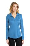  SanMar Port Authority L540LS, Port Authority  Ladies Silk Touch   Performance Long Sleeve Polo.