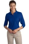  SanMar Port Authority L562, Port Authority Ladies Silk Touch 3/4-Sleeve Polo.