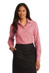 SanMar Port Authority L654, Port Authority Ladies Long Sleeve Gingham Easy Care Shirt.