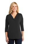 SanMar Port Authority LK5433, Port Authority Ladies Concept 3/4-Sleeve Soft Split Neck Top.