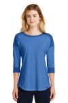 SanMar New Era LNEA104, New Era  Ladies Heritage Blend 3/4-Sleeve Baseball Raglan Tee.