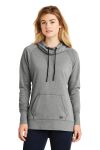  SanMar New Era LNEA510, New Era  Ladies Tri-Blend Fleece Pullover Hoodie.