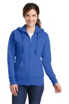  SanMar Port & Company LPC78ZH, Port & Company Ladies Core Fleece Full-Zip Hooded Sweatshirt.