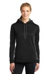  SanMar Sport-Tek LST235, Sport-Tek Ladies Sport-Wick Fleece Colorblock Hooded Pullover.