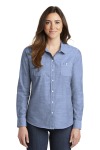  SanMar Port Authority LW380, Port Authority Ladies Slub Chambray Shirt.