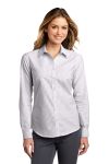 SanMar Port Authority LW657, Port Authority  Ladies SuperPro  Oxford Stripe Shirt.