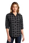  SanMar Port Authority LW670, Port Authority  Ladies Everyday Plaid Shirt.