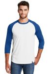  SanMar New Era NEA104, New Era  Heritage Blend 3/4-Sleeve Baseball Raglan Tee.